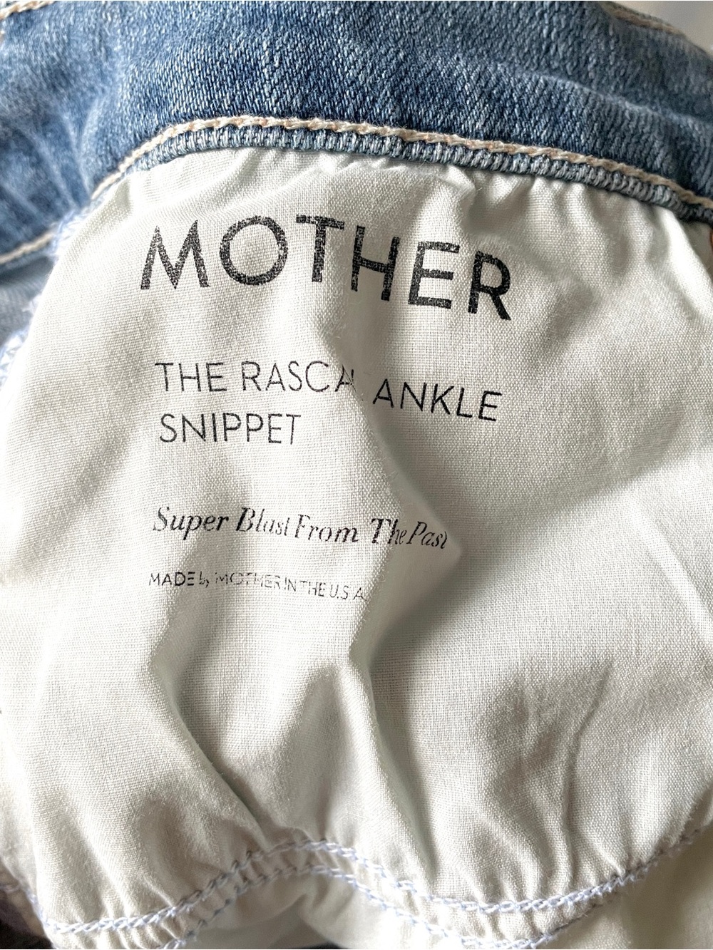 MOTHER The Rascal Ankle Snippet Mid Rise Straight Leg Jeans - 30" - Picture 8 of 16
